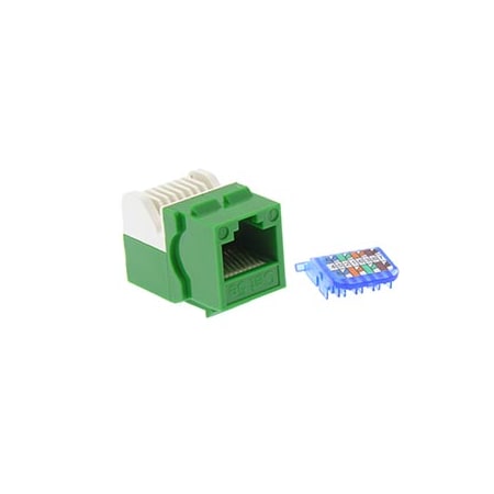 Bestlink Netware CAT5e Tool Less Keystone Jack- Green 101607GN